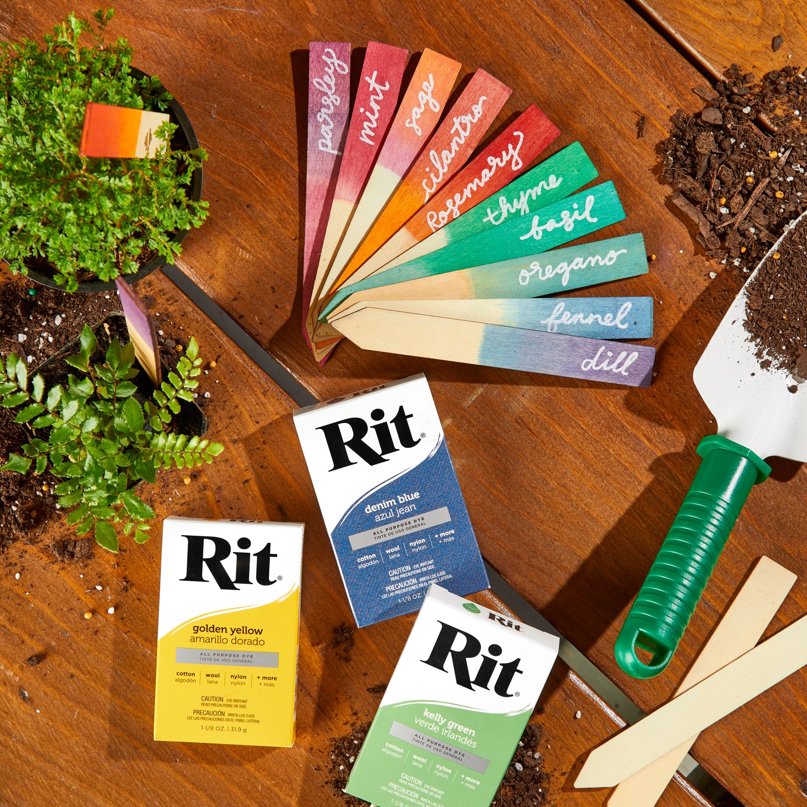 Rit Powder Dye Tekstilfarge 31,9g - Kelly Green