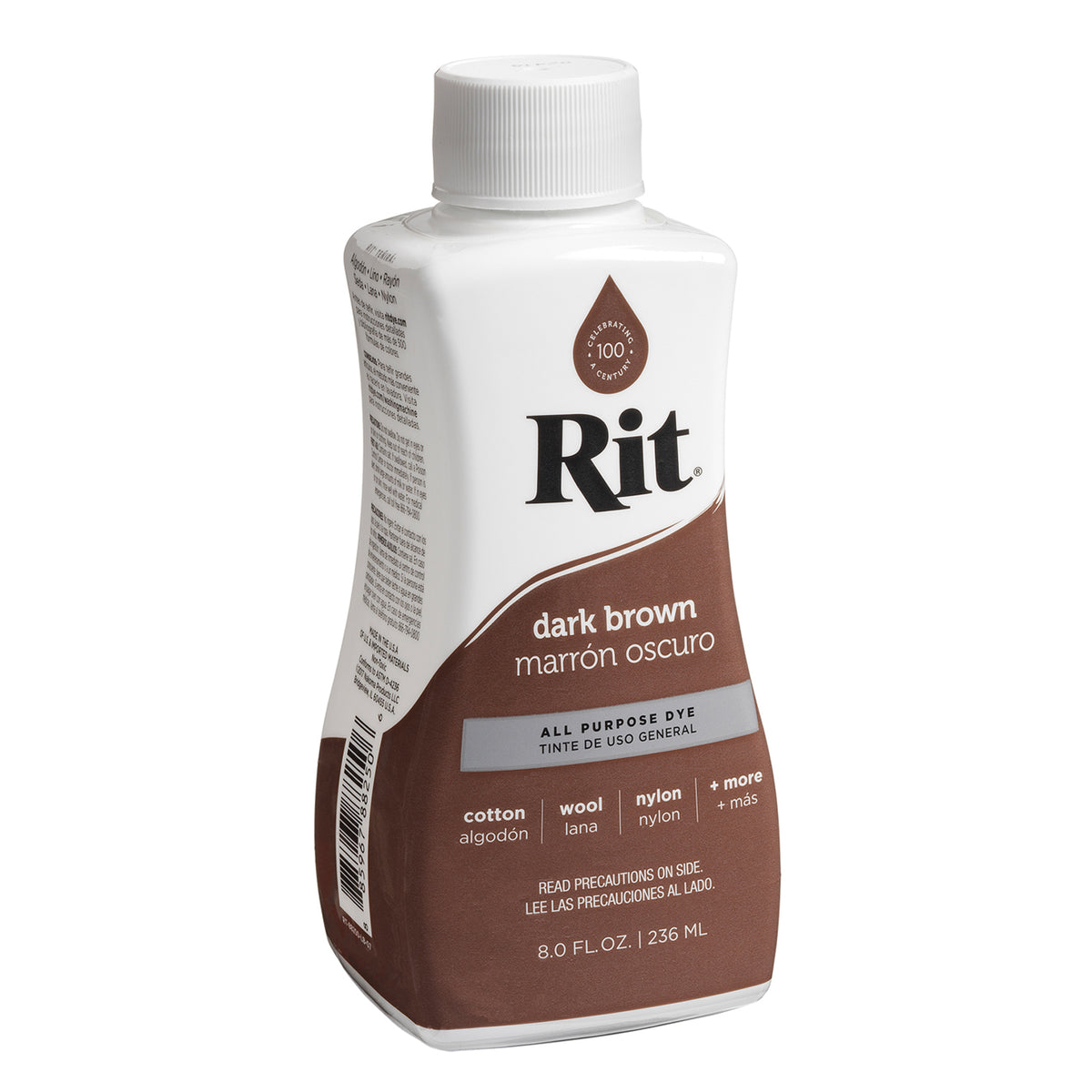 Rit Liquid Dye Tekstilfarge 236ml - Dark Brown – Fæbrik