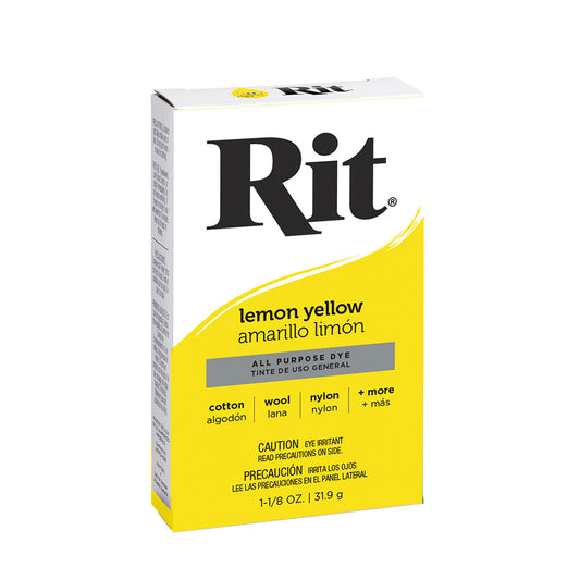 Rit Powder Dye Tekstilfarge 31,9g - Lemon Yellow