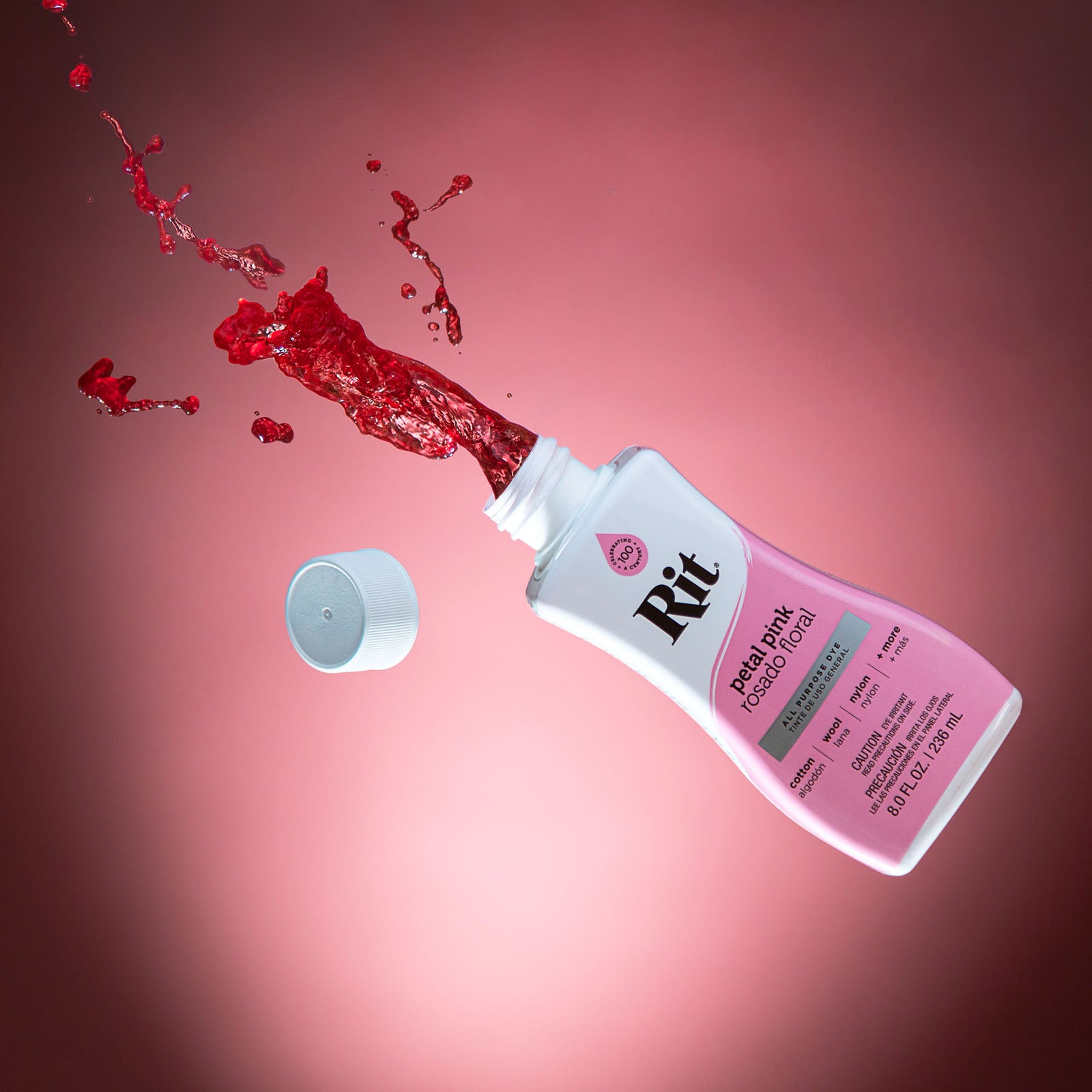 Rit Liquid Dye Tekstilfarge 236ml - Petal Pink