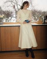 Lang Dressing med V hals uten ermer