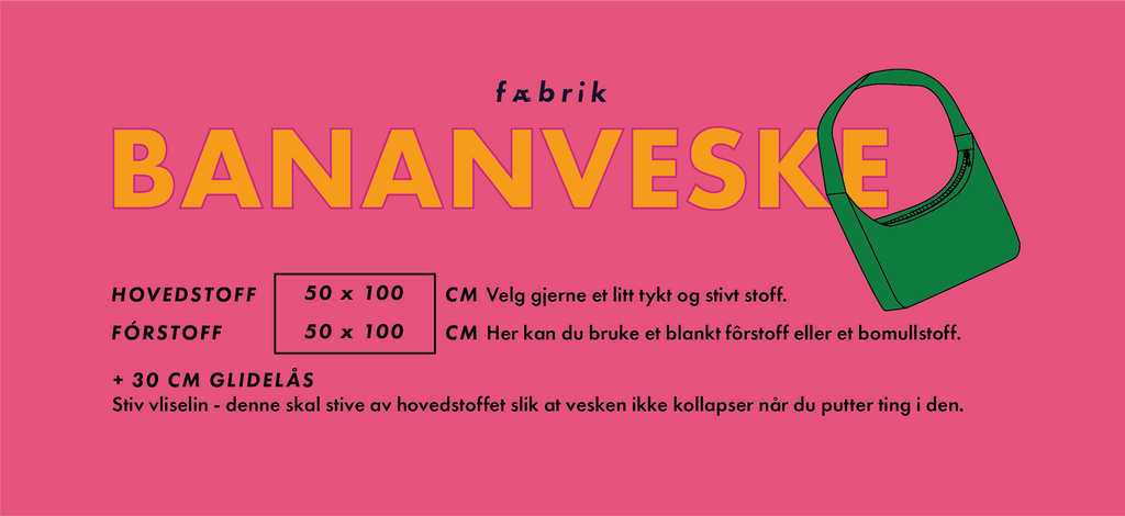 Fæbrik logostoff bananveske