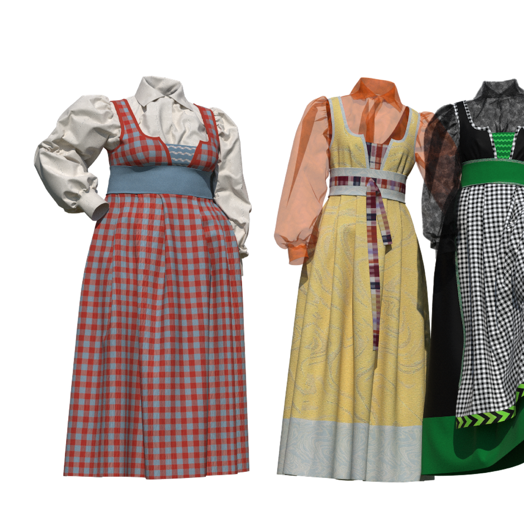 Fæstdrakt Dame + bluse