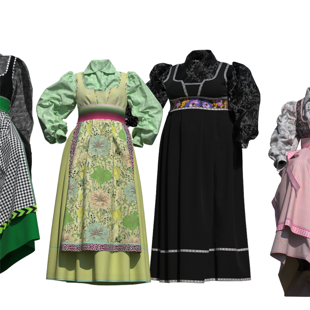 Fæstdrakt Dame + bluse