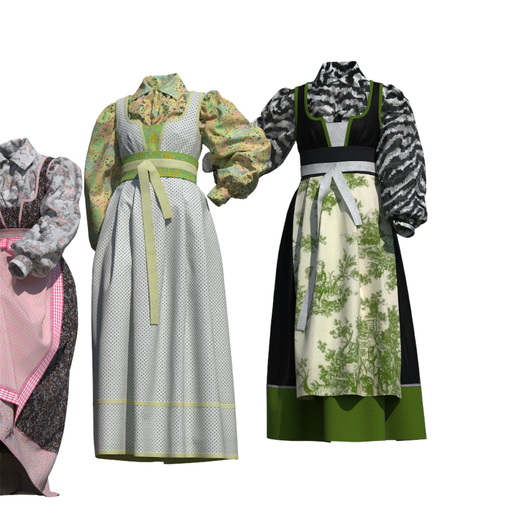 Fæstdrakt Dame + bluse