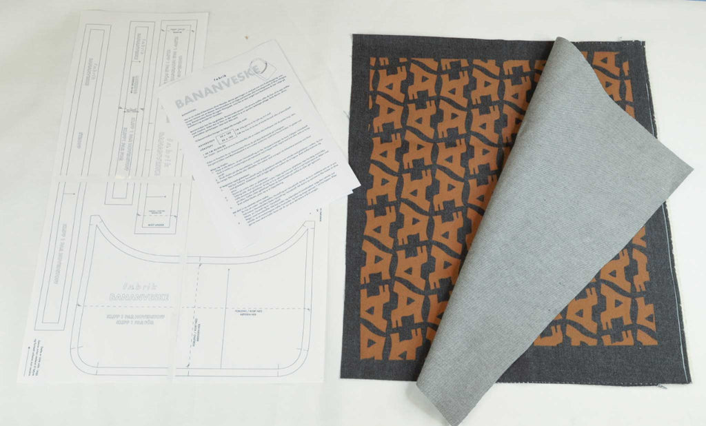 Fæbrik logostoff bananveske